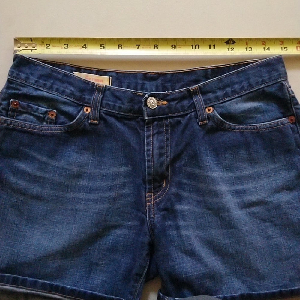Red Engine Jean Shorts - Picture 2 of 15